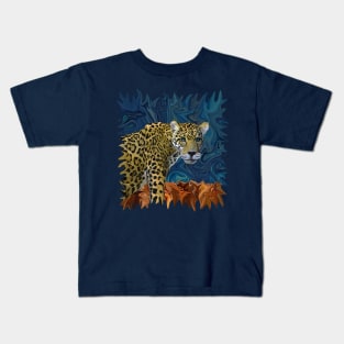 Leopard with the Sky in His Eyes Kids T-Shirt